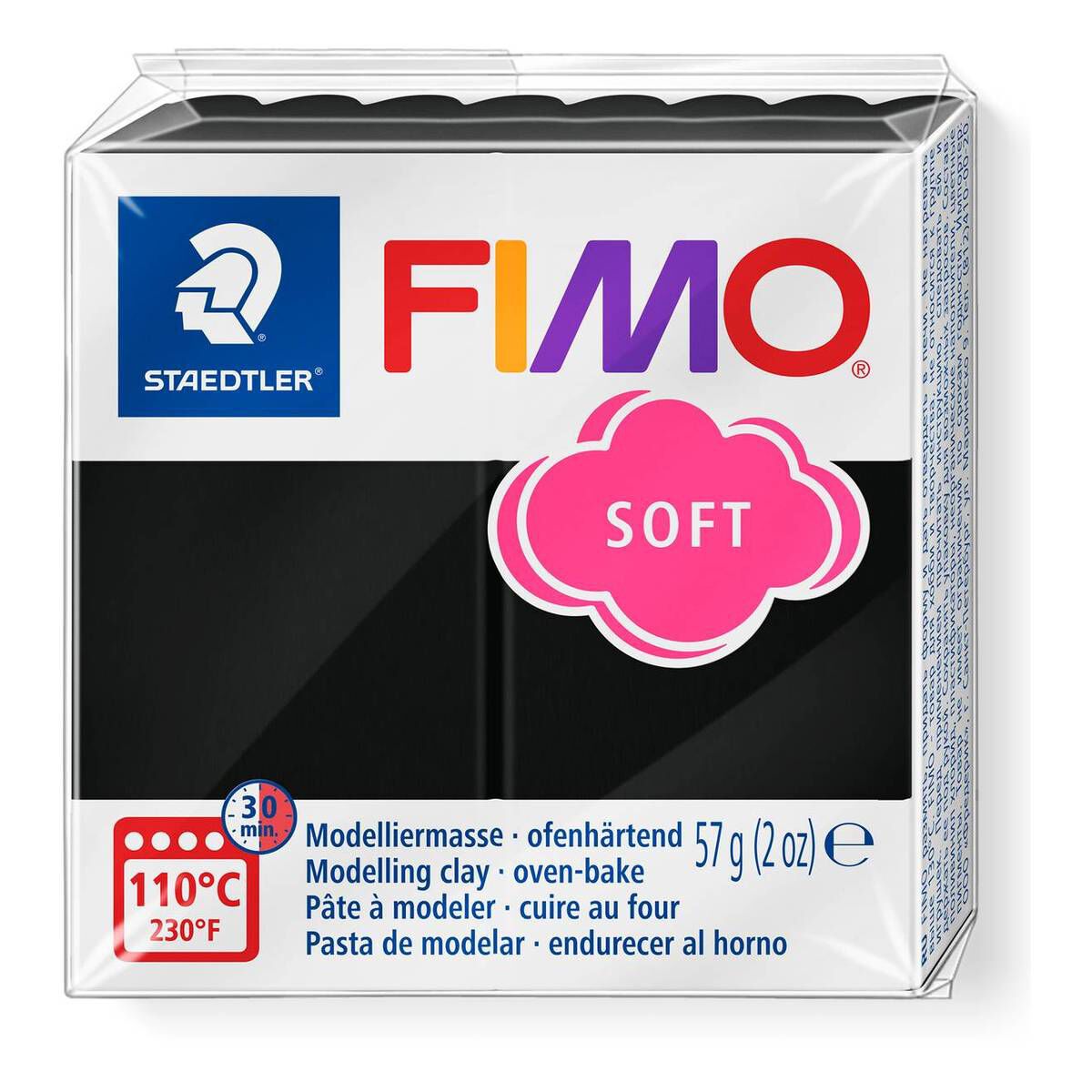 Fimo clay soft black 8020-9