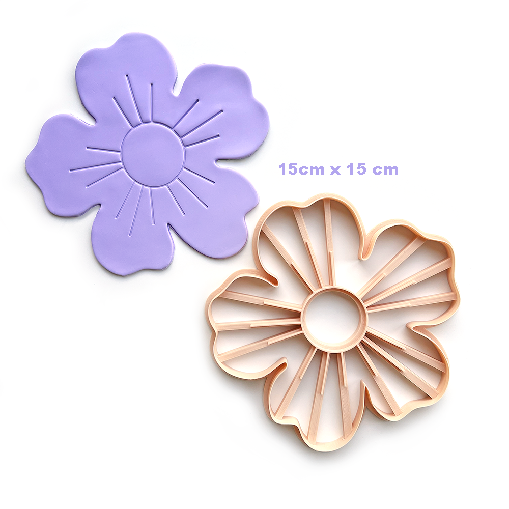 Flower A | coaster | dish | Maxi Polymer Clay Cutter