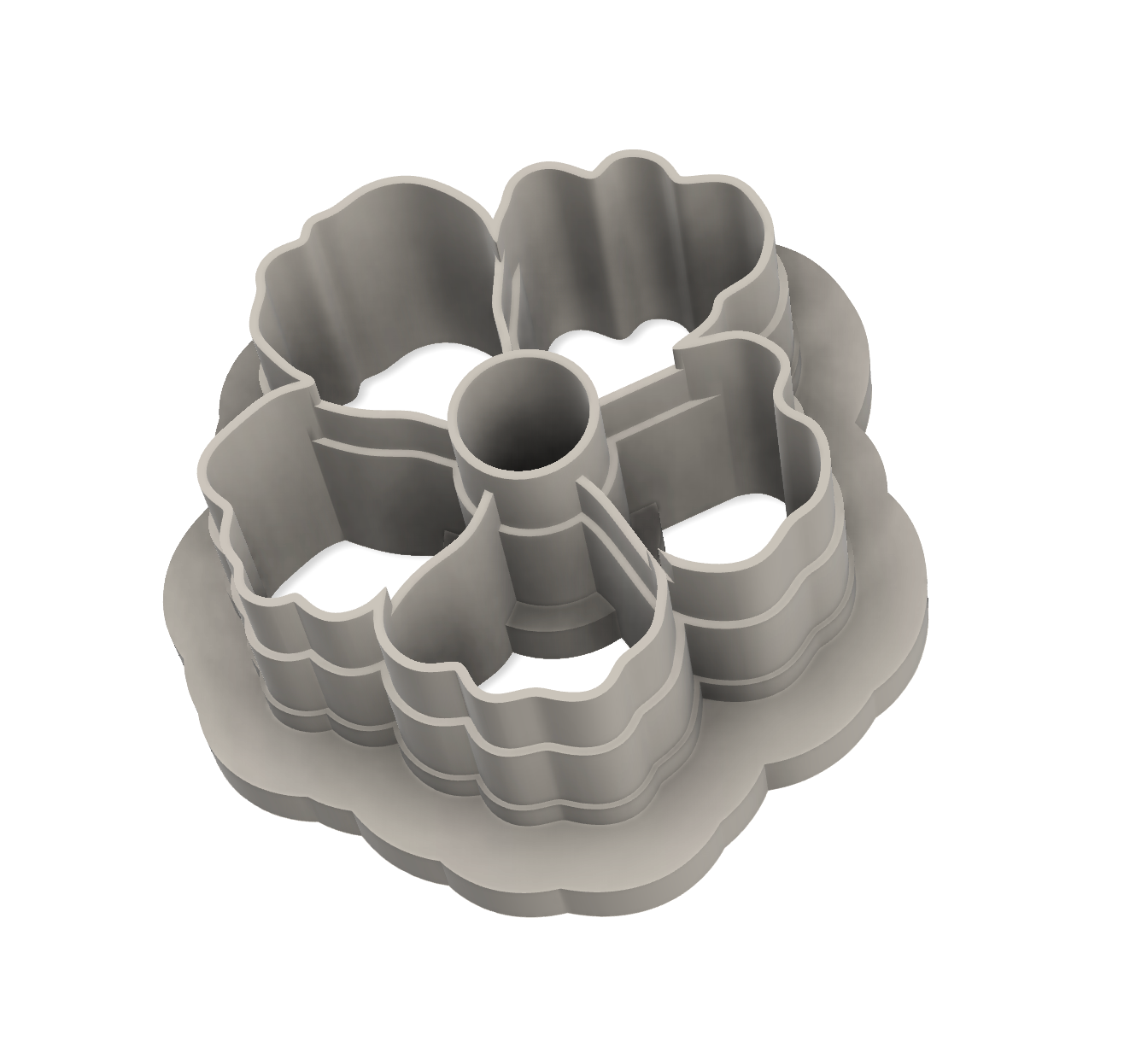 STL file Flower Belladonna Open (for 3D printing only)