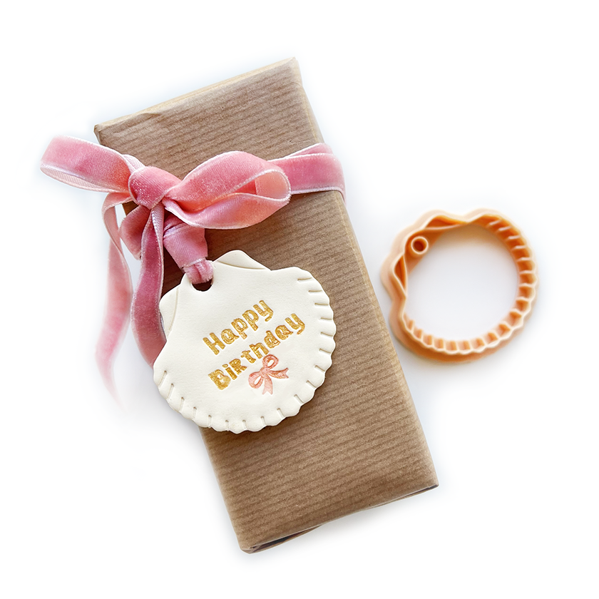 Polymer Clay Cutter Shell Tag/Label | 50