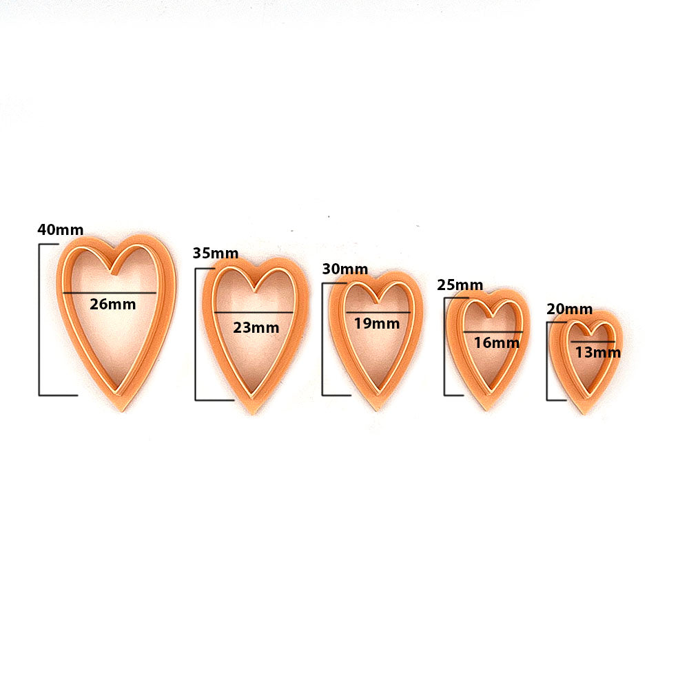 Heart Cee | Polymer Clay Cutter | Polymer clay cutter 