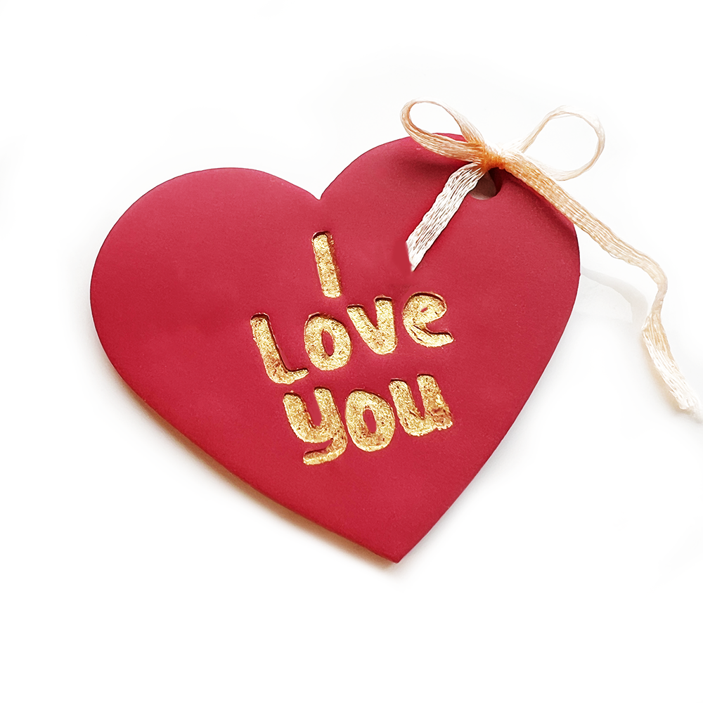 Pendant Stamp I Love You | 65 | Polymer Clay Cutters