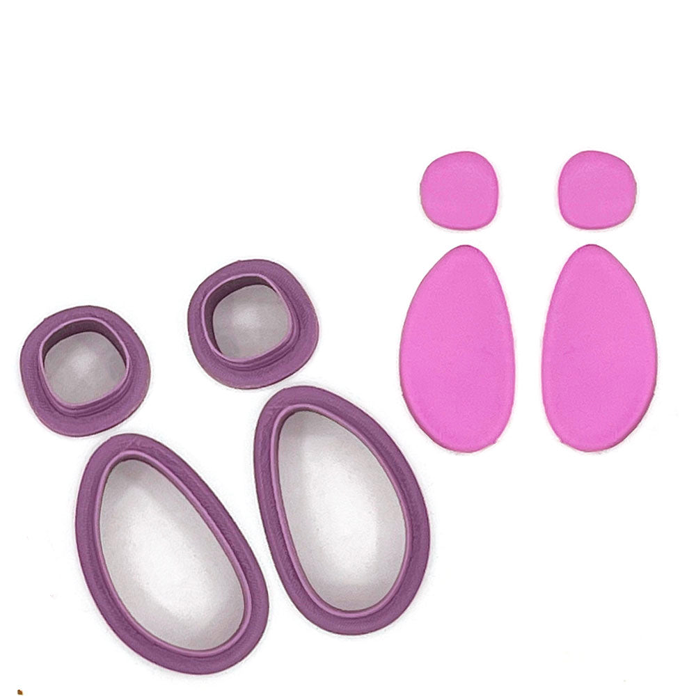 Open Pebble Set | Polymer Clay Cutter | Polymer Clay Cutter