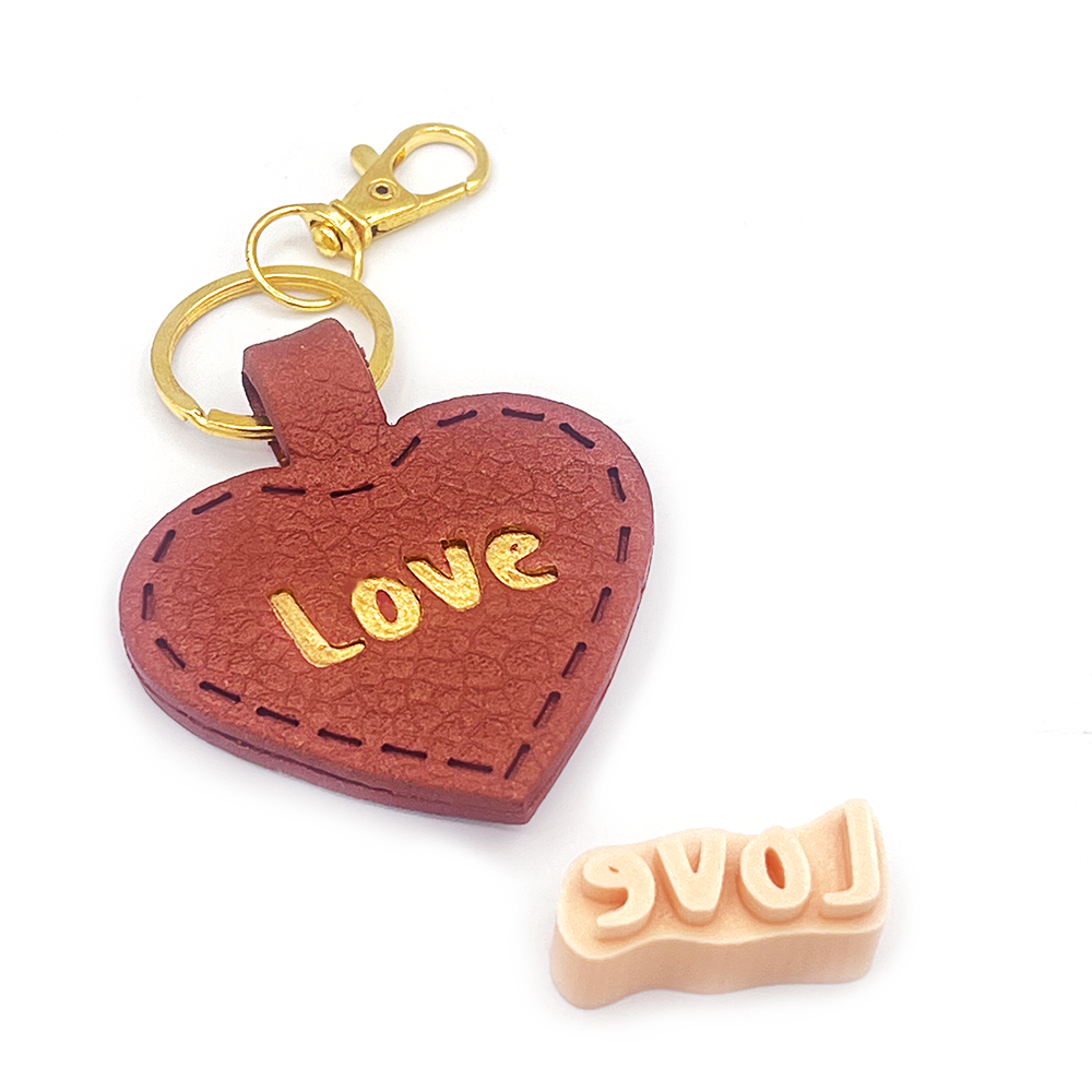 Keychain Stamp Love | 50 | Polymer Clay Cutters | Polymer Clay Cutters