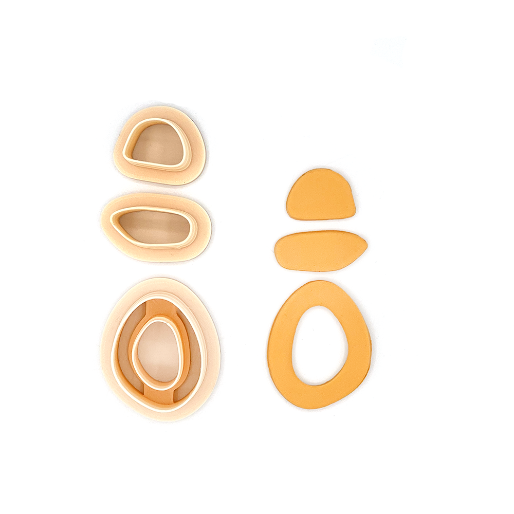 Organic set Hazel | Polymer Clay Cutter