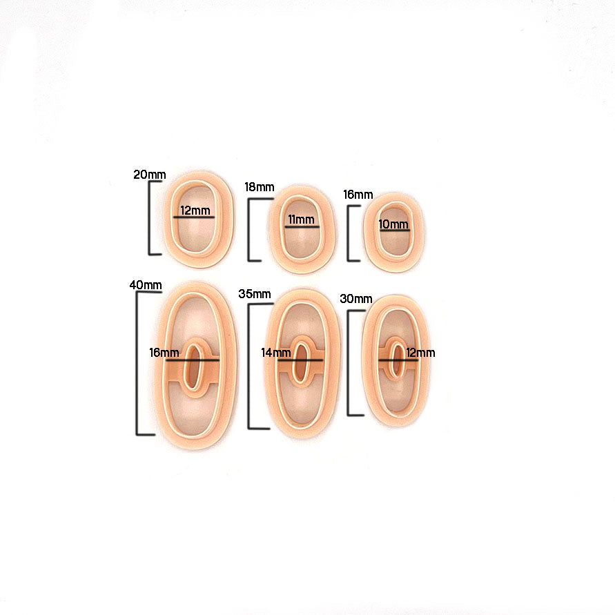 Organic Long Circle Set | Polymer Clay Cutter