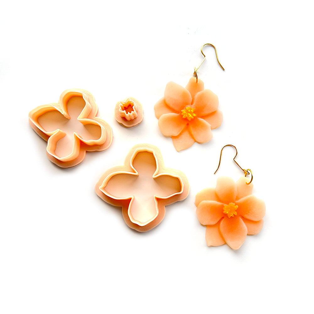 Peach Blossom | Polymer Clay Cutter