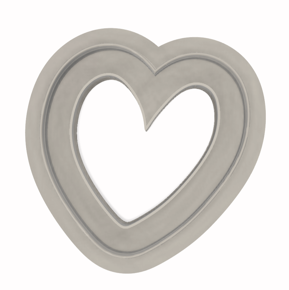 STL file Thin Hearts (for 3D printing only)