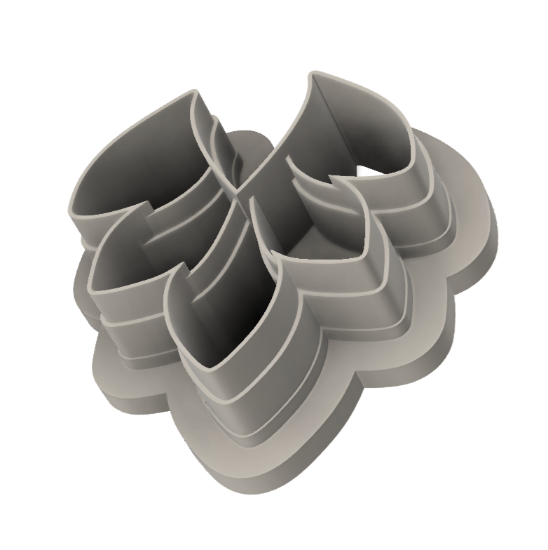 STL file Five Leaf Dangle (for 3D printing only)