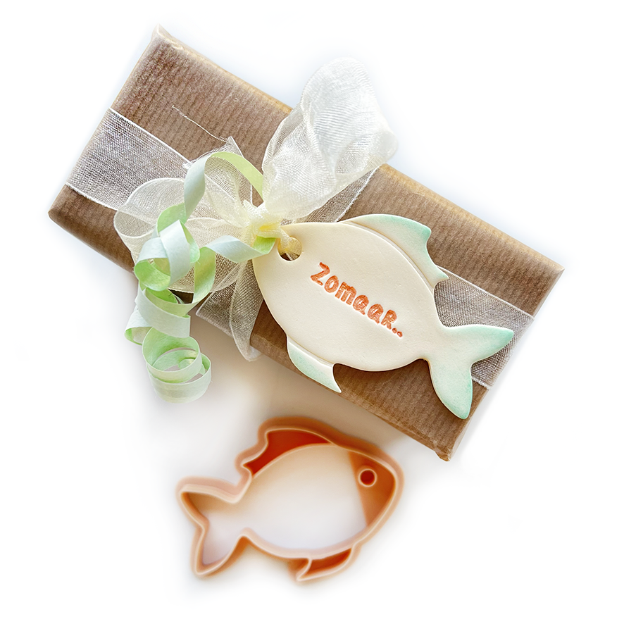 Polymer Clay Cutter Fish Tag/Label | 50