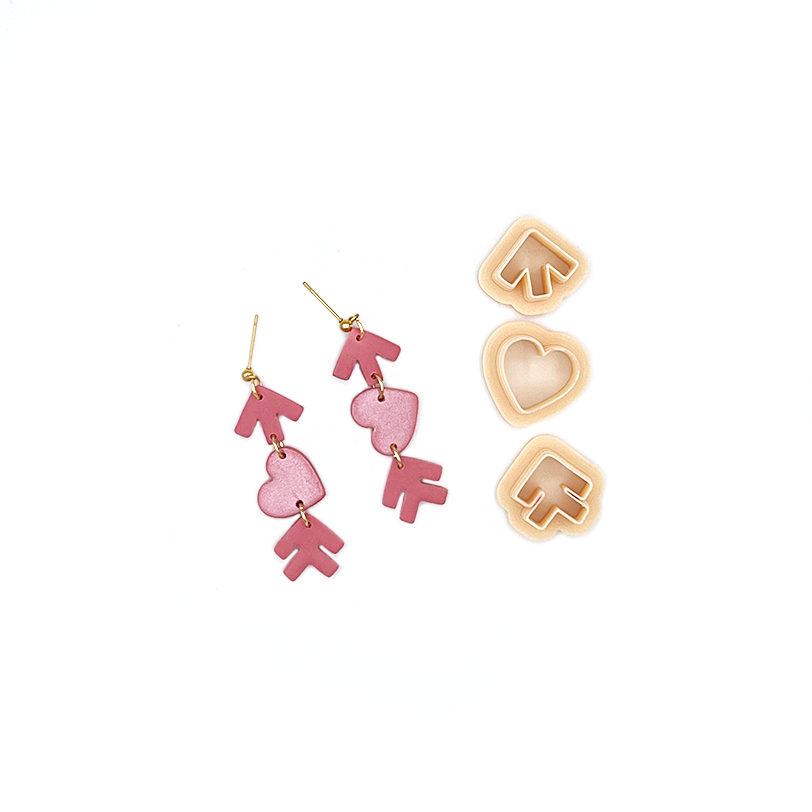 Heart with Arrow | Polymer clay cutter