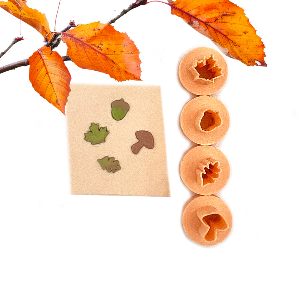 Autumn Deco MINI cutters (7mm/8mm) | Autumn decoration cutters | Polymer clay cutters | Polymer clay cutters