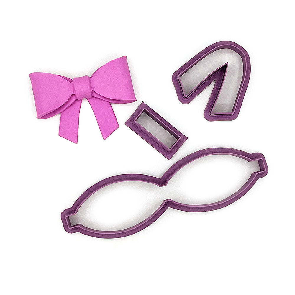 Barrette (hairclip) Bow | Polymer Clay Cutter | Polymer clay cutter