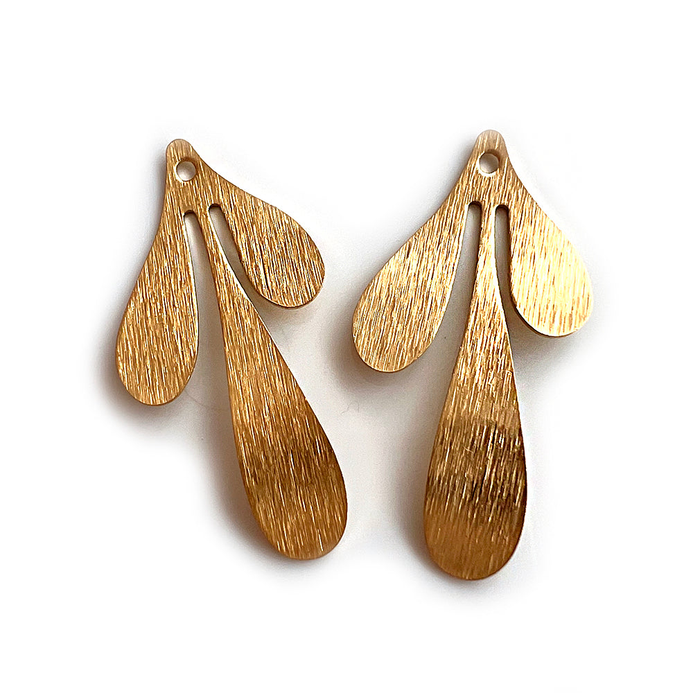Leaf Brass Small (2 pcs)