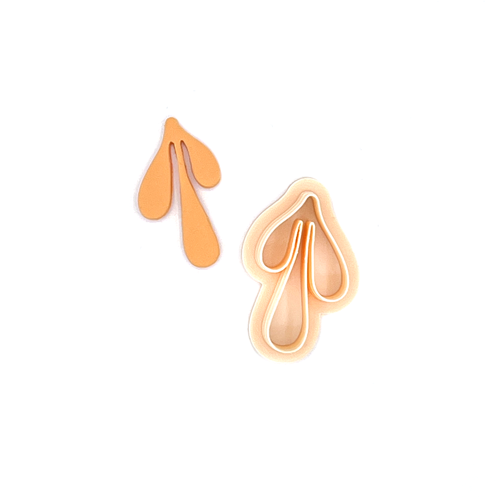 Brass Leaf Cutter Small | Polymer clay cutter