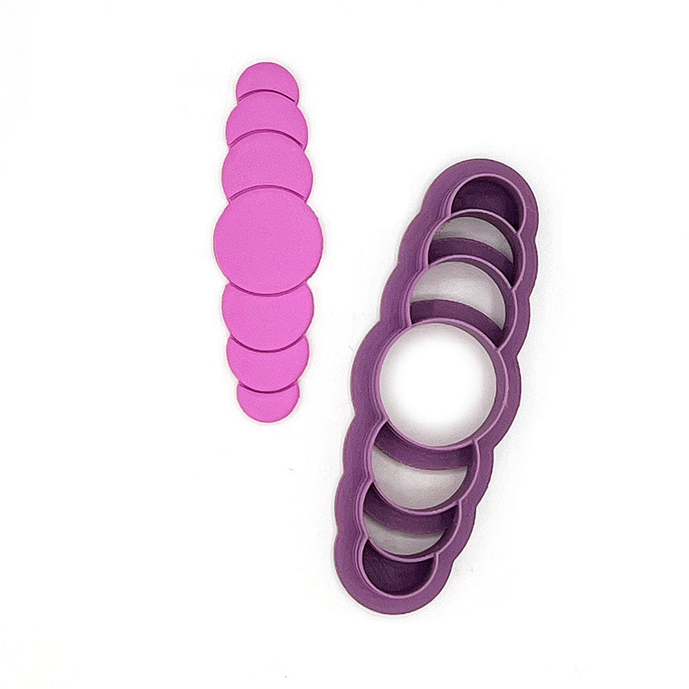Barrette (hair clip) Bubble | Polymer Clay Cutter | Polymer clay cutter 