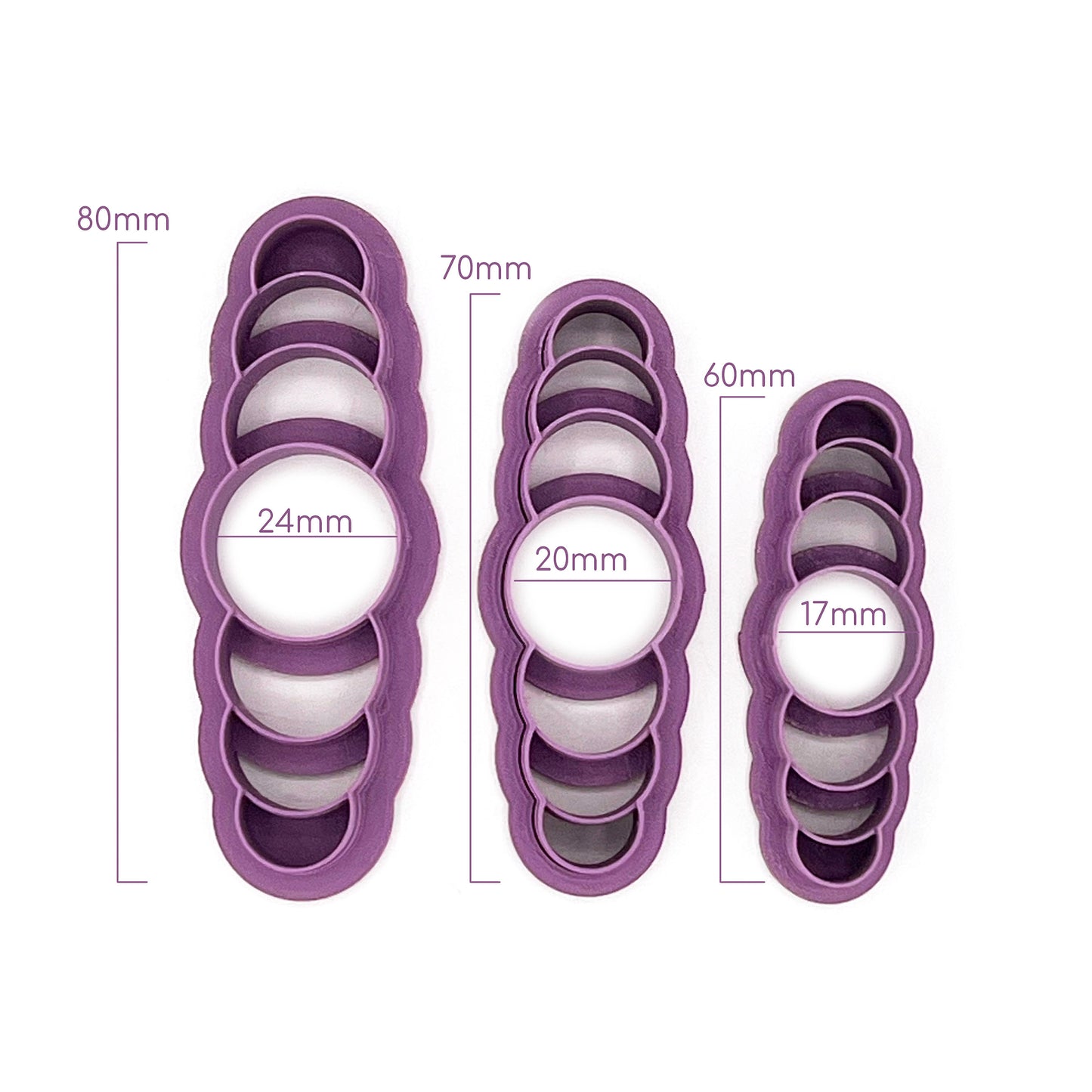 Barrette (hair clip) Bubble | Polymer Clay Cutter | Polymer clay cutter 