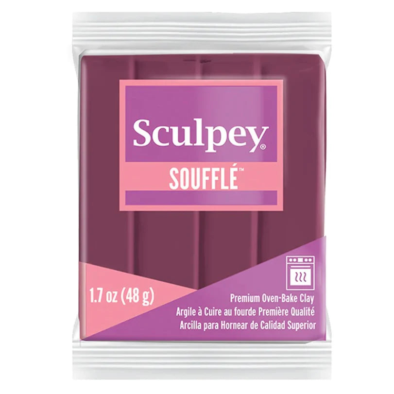 Sculpey Soufflé | Cabernet 6028 | 48 grams | Polymer Clay | Polymer Clay