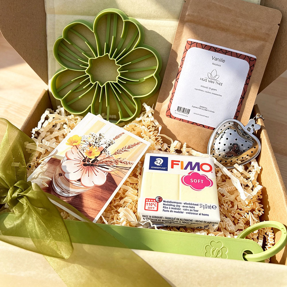 Gift box Tea Clay Relax | Make your own Flower Divider