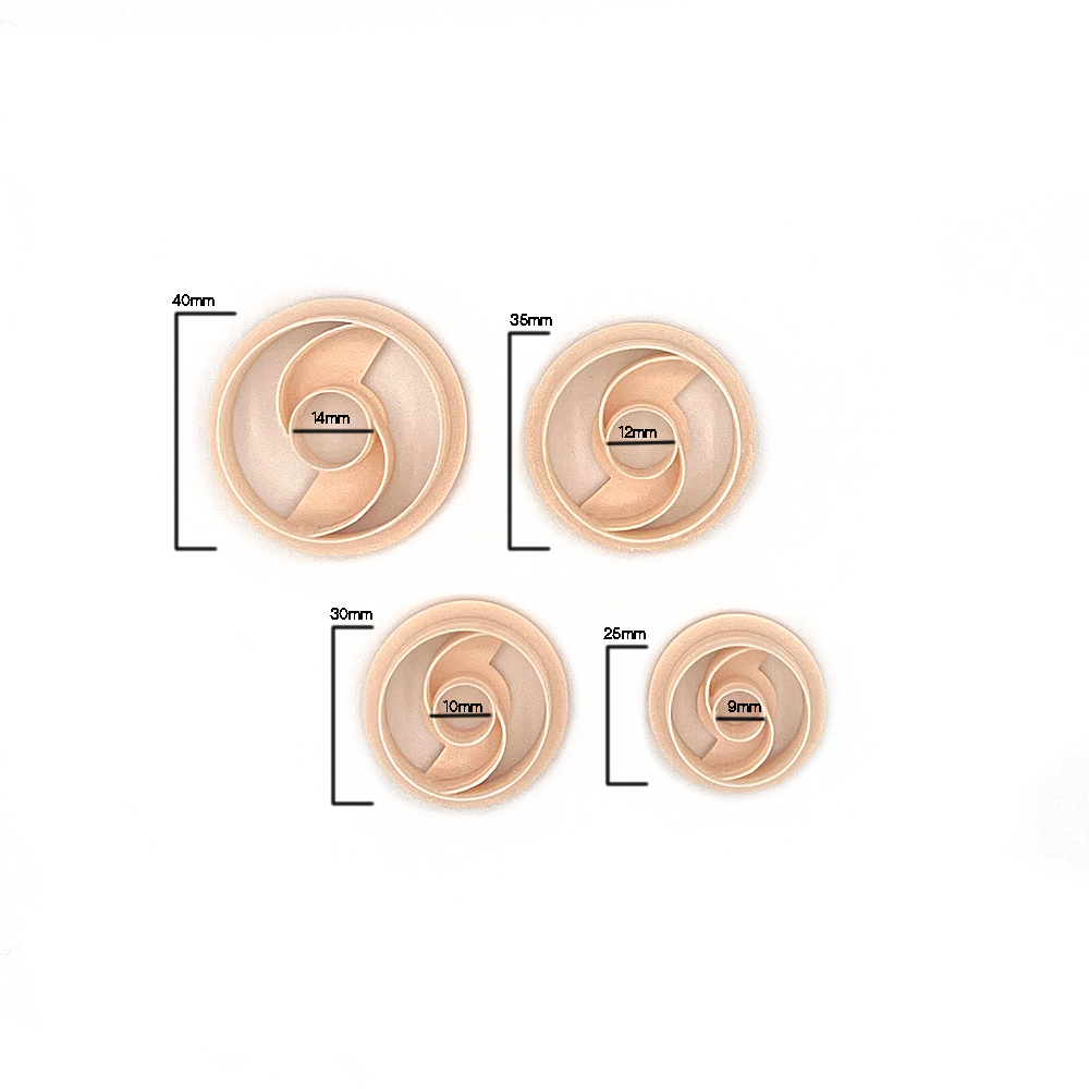 Circle Swirl | Polymer clay cutter