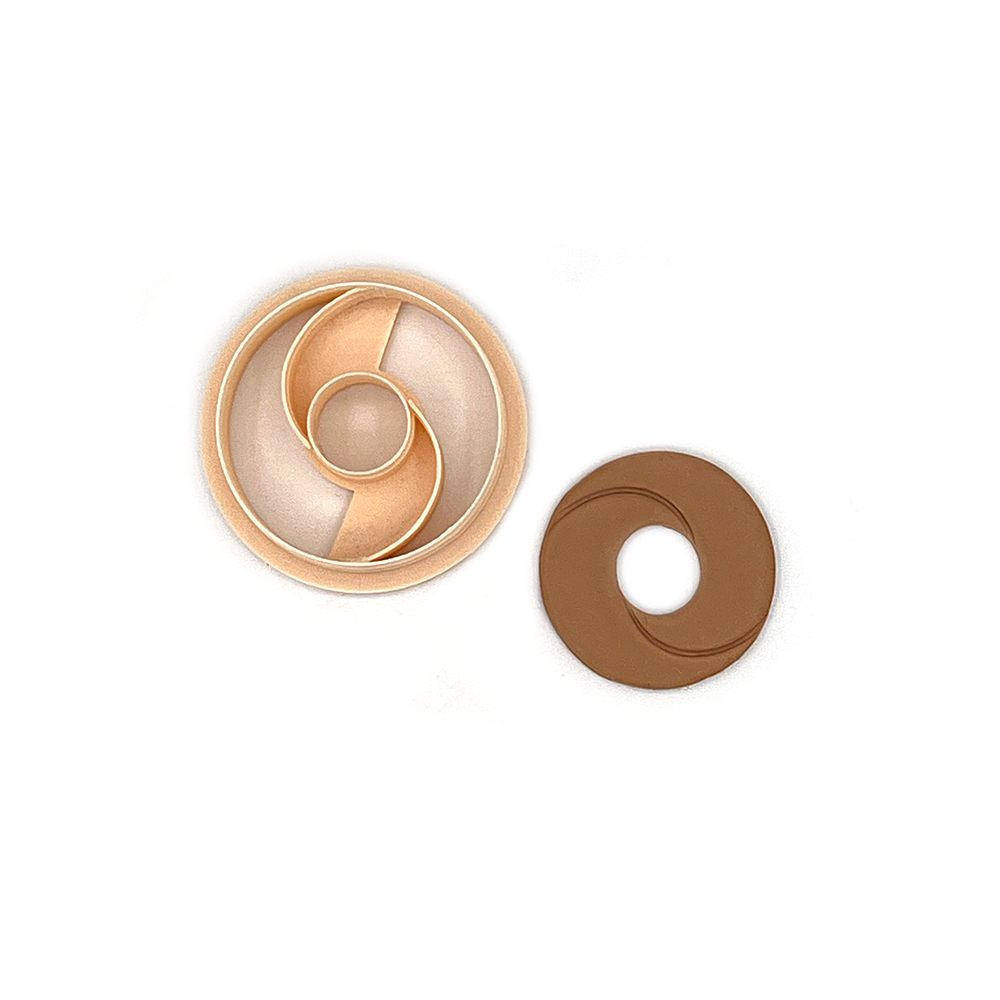 Circle Swirl | Polymer clay cutter