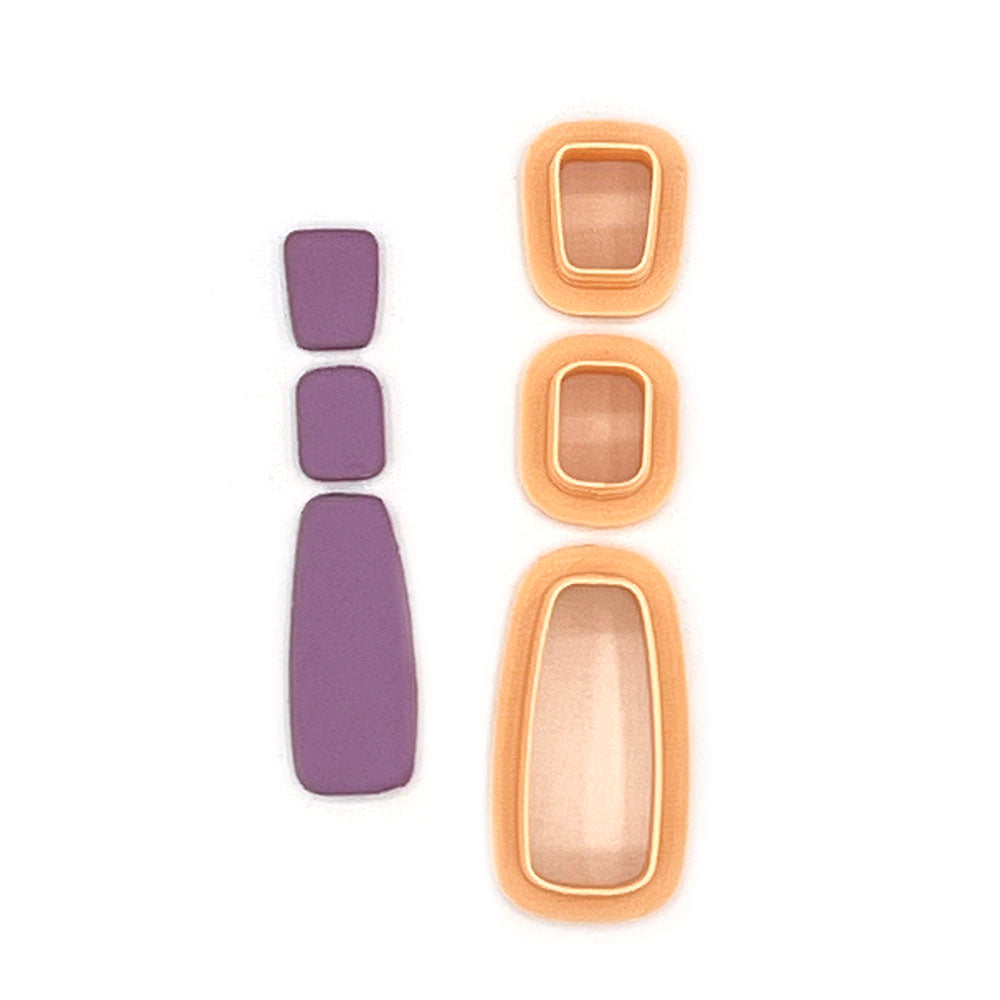 Dangle Elegant Set of 3 | Polymer Clay Cutter | Polymer Clay Cutter