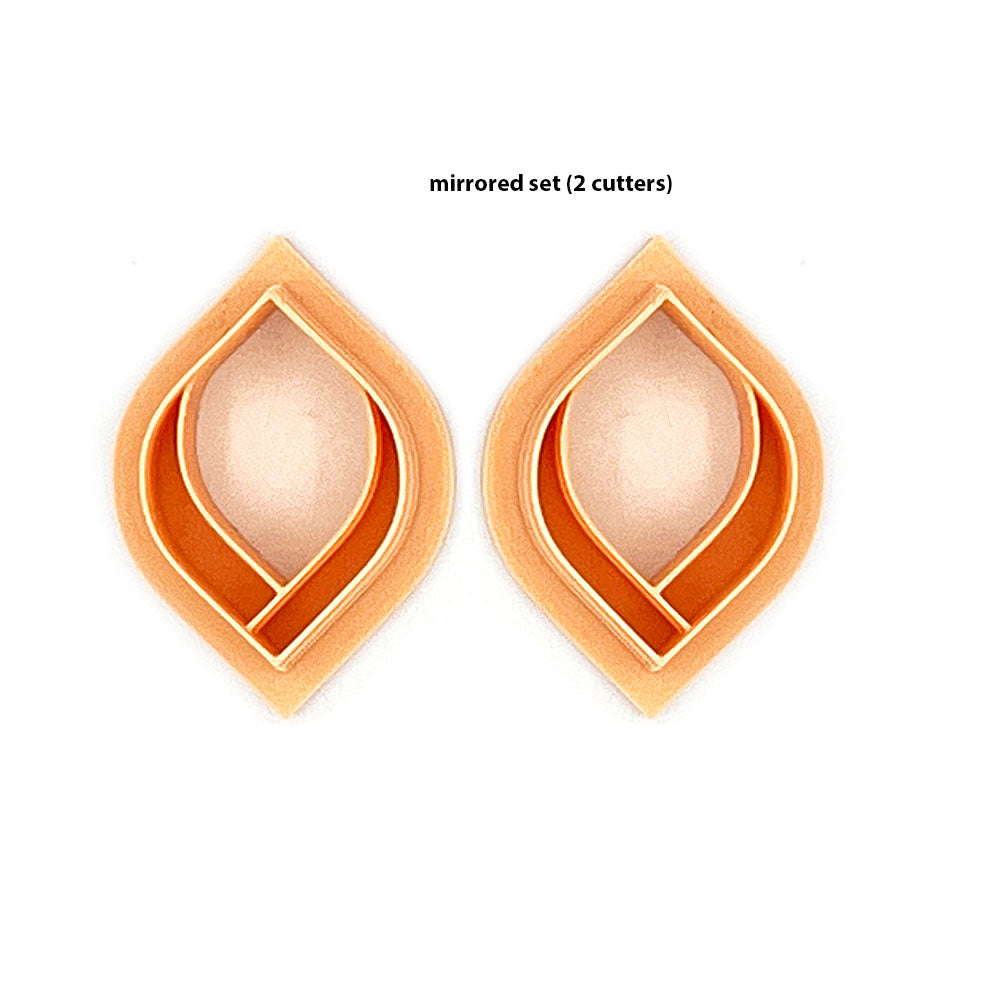Dainty Drop Double line | Polymer Clay Cutter | Polymer clay cutter