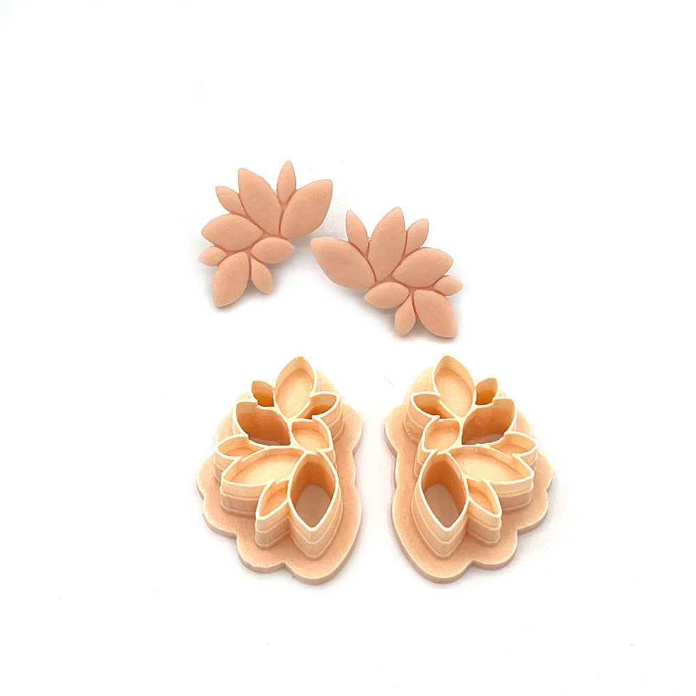 Dusky Petals mirrored | 30mm | Polymer clay cutter | 2 cutters