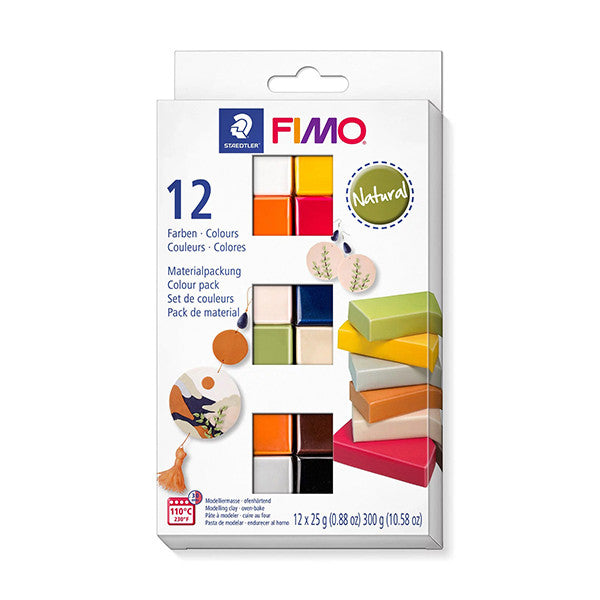Fimo Soft | Natural Colour Pack 12 colours | Polymer clay