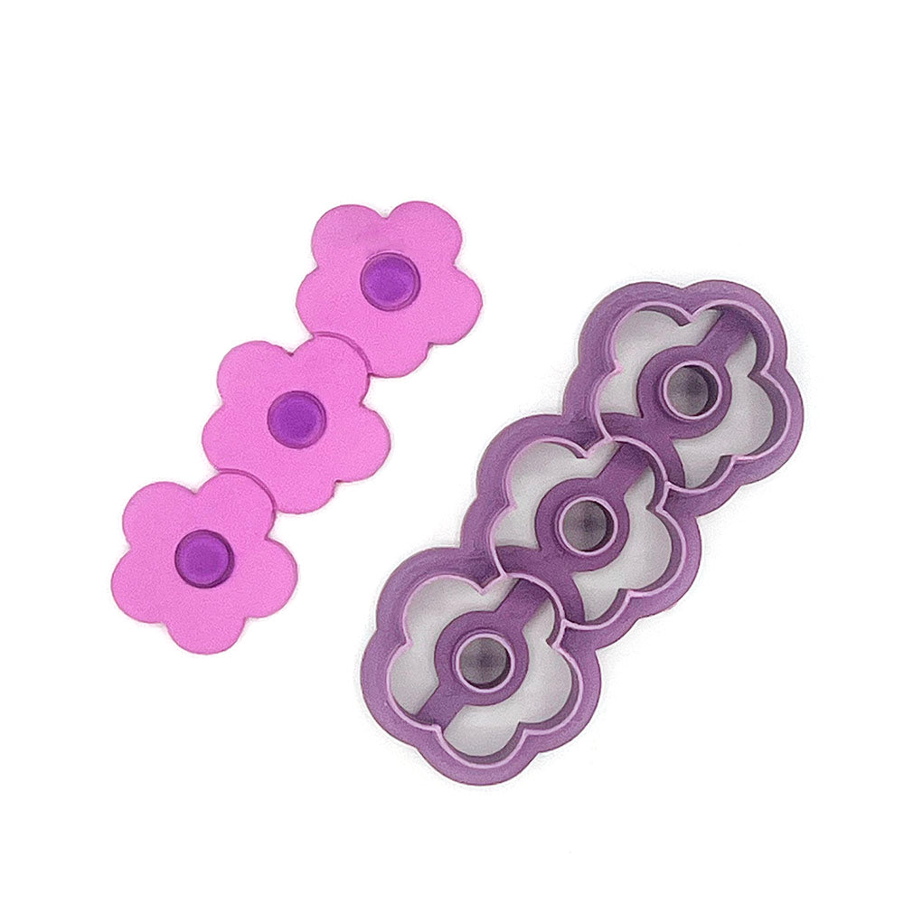 Barrette (hairclip) Flower | Polymer Clay Cutter | Polymer clay cutter 