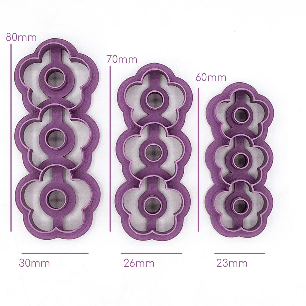 Barrette (hairclip) Flower | Polymer Clay Cutter | Polymer clay cutter 