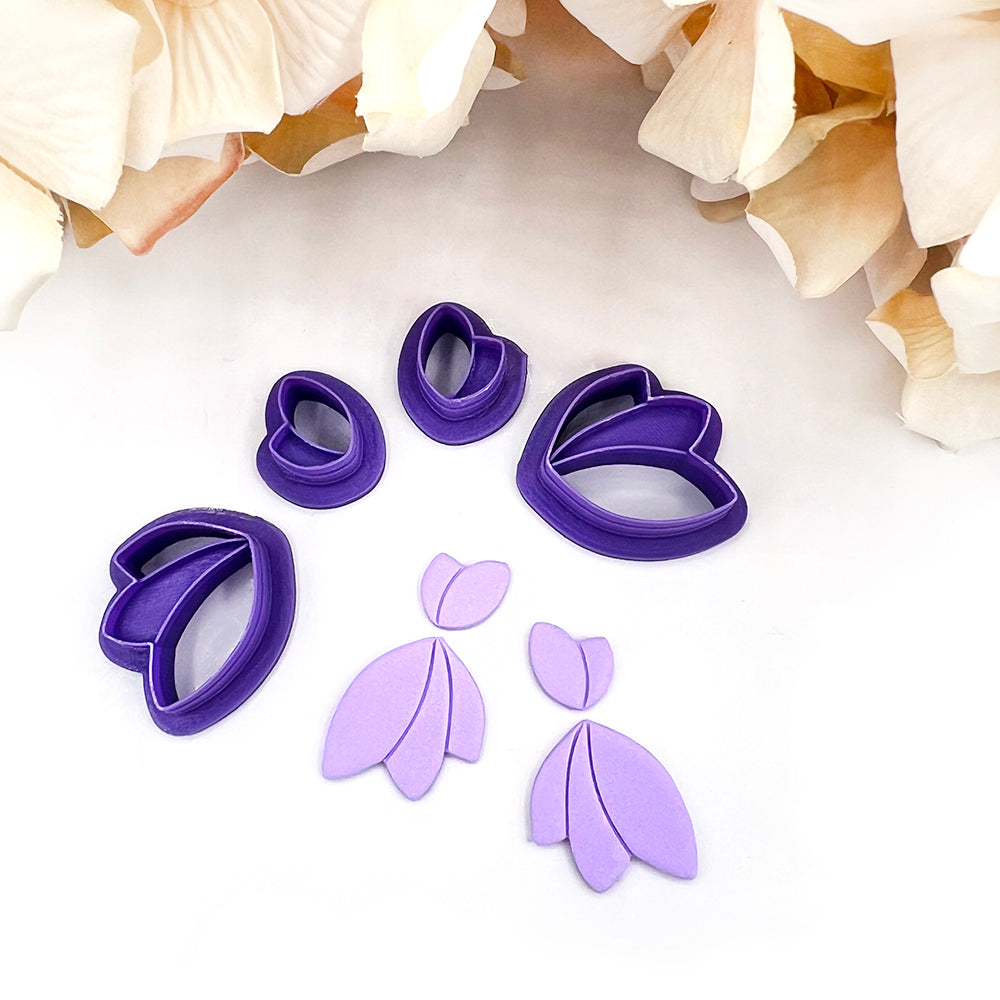 Flowery Drop Set | Polymer Clay Cutter | Polymer clay cutter