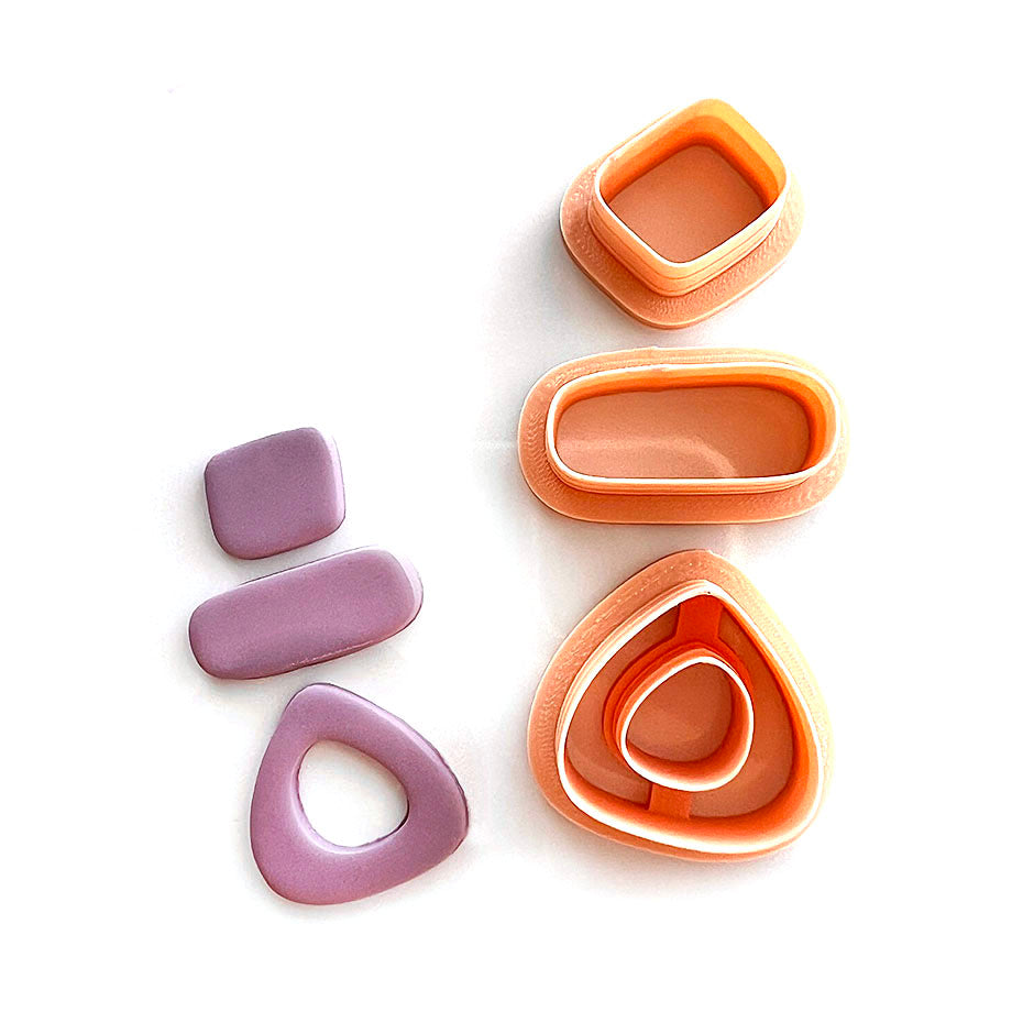 Organic set Tes | Polymer Clay Cutter | Polymer clay cutter