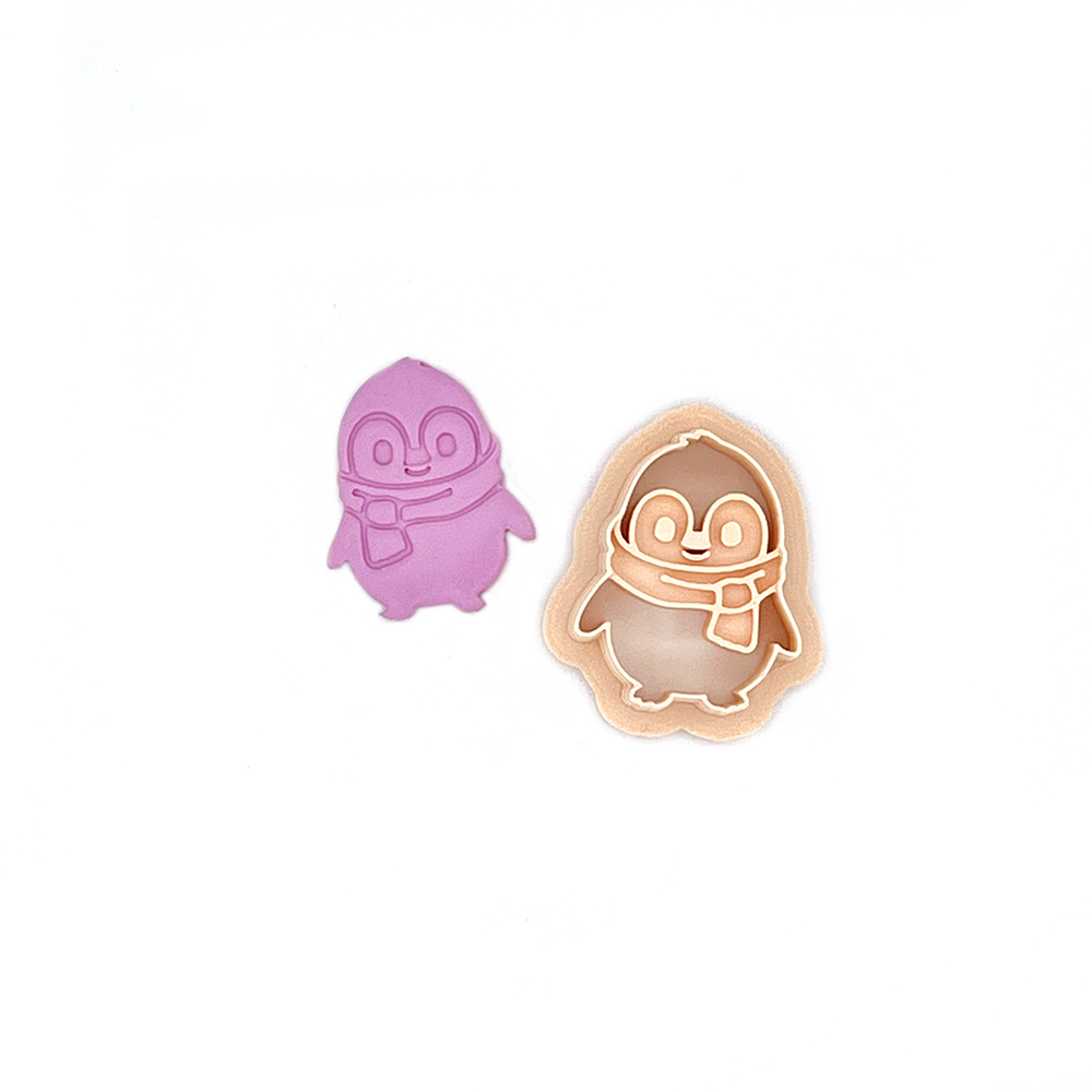 Happy Penguin | Happy Penguin | Polymer Clay Cutter | Polymer Clay Cutter