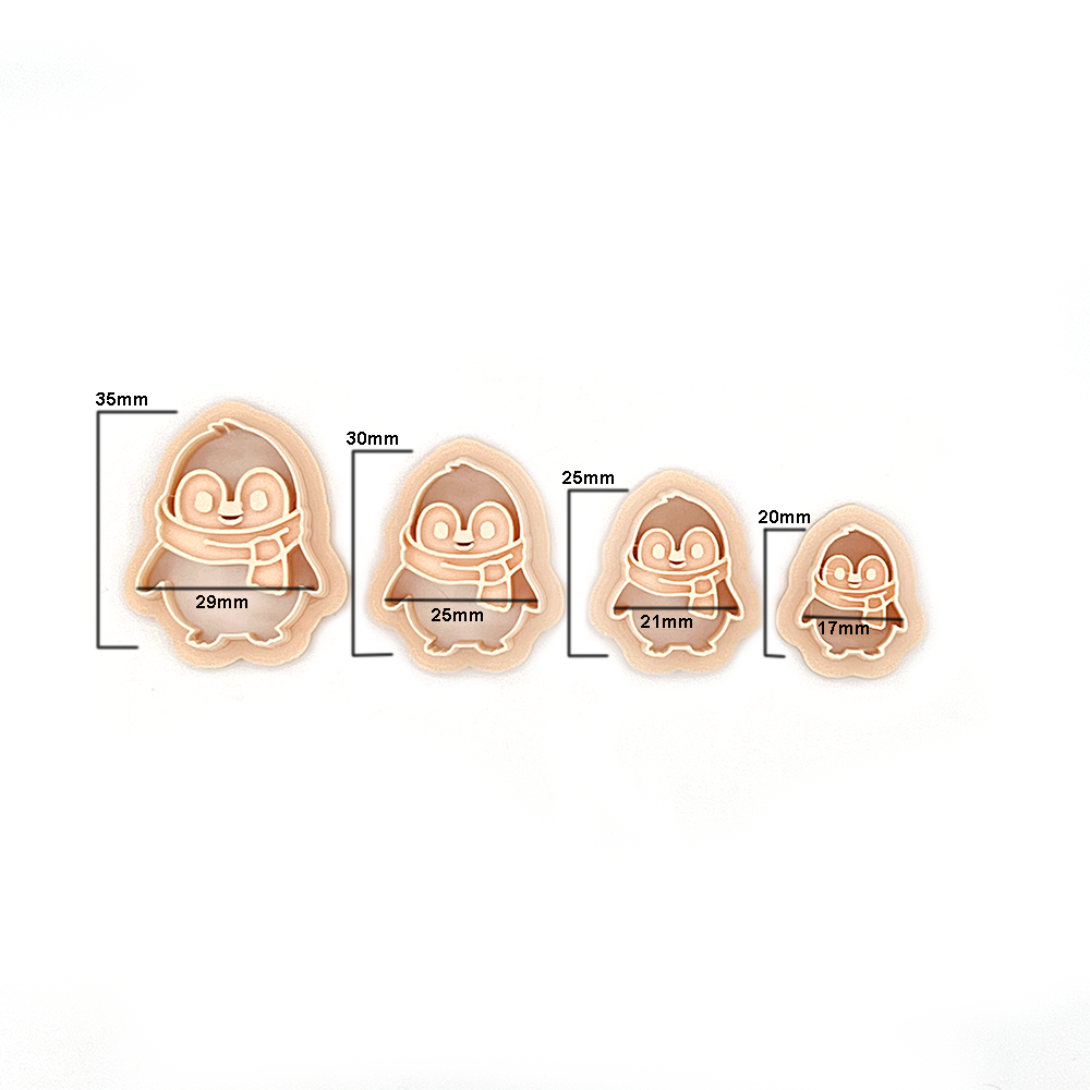 Happy Penguin | Happy Penguin | Polymer Clay Cutter | Polymer Clay Cutter