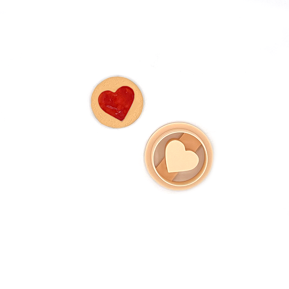 Cookie with Heart | Polymer clay cutter