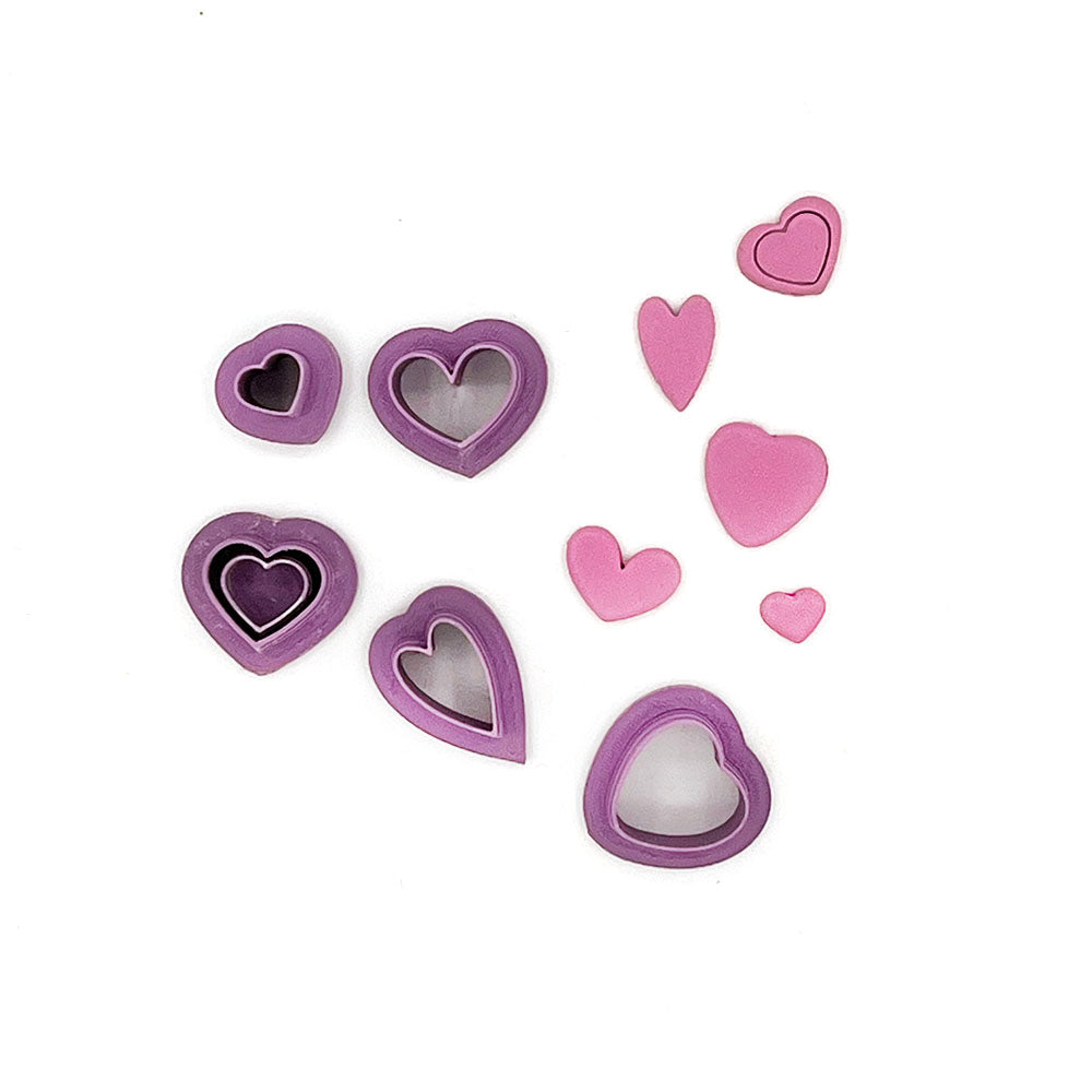 Studs / tops 8mm - 15mm (L) Love | Polymer Clay Cutter | Polymer clay cutter