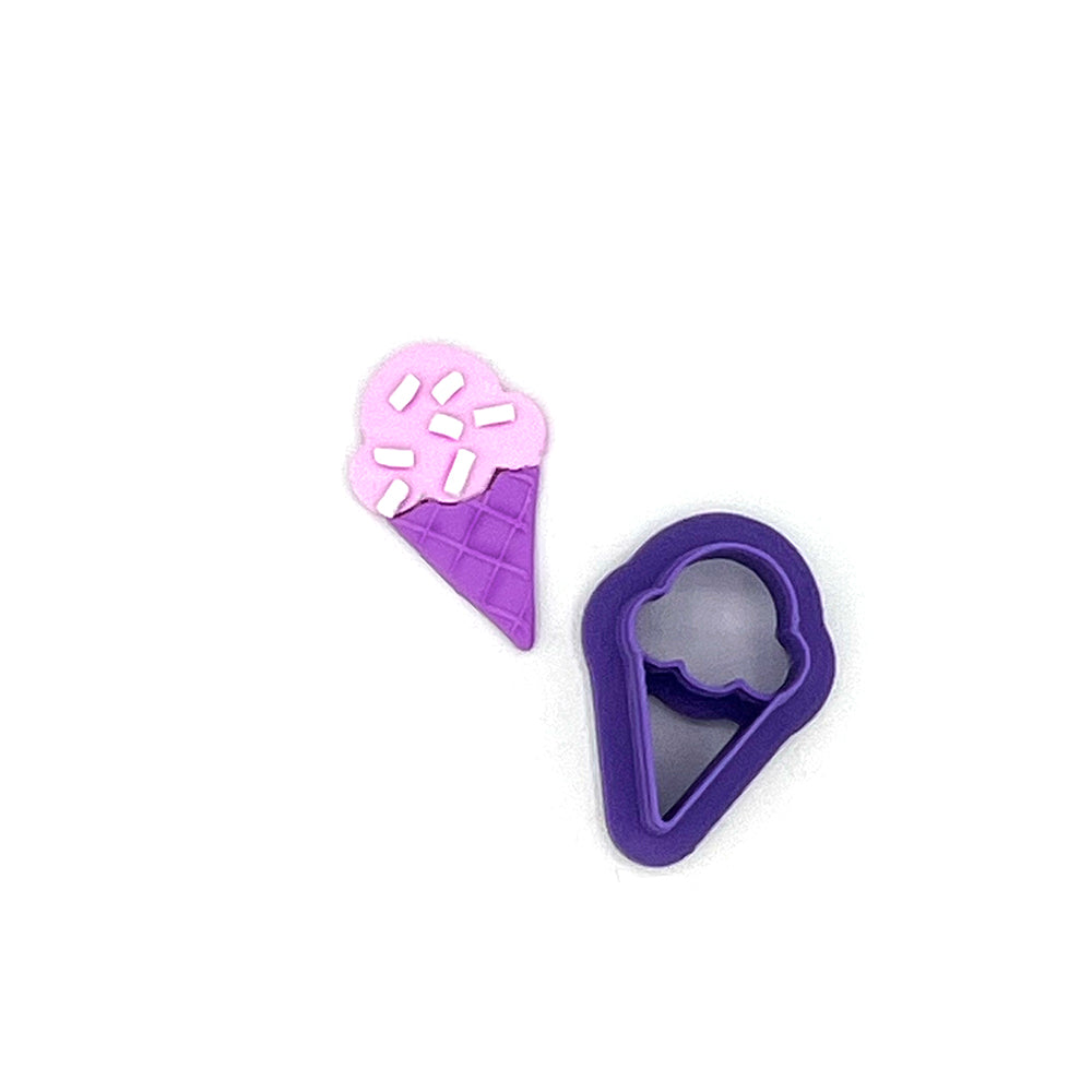 Ice Cream with Cone | Polymer Clay Cutter | Polymer clay cutter