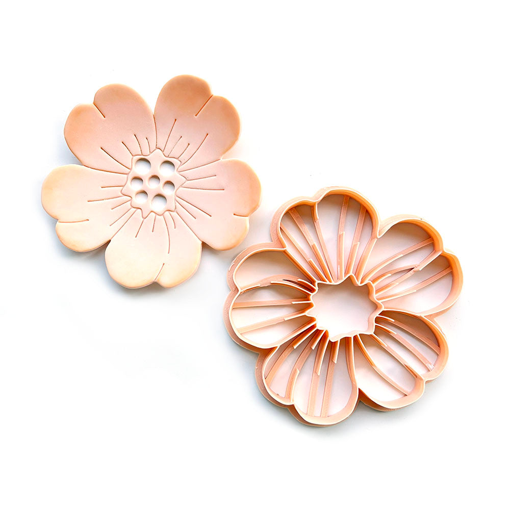 Peach Blossom | Polymer Clay Cutter