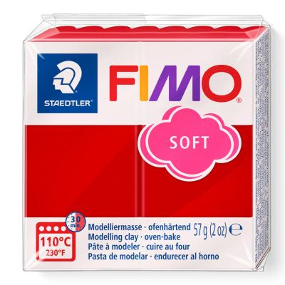 Fimo clay soft Cherry red 8020-26