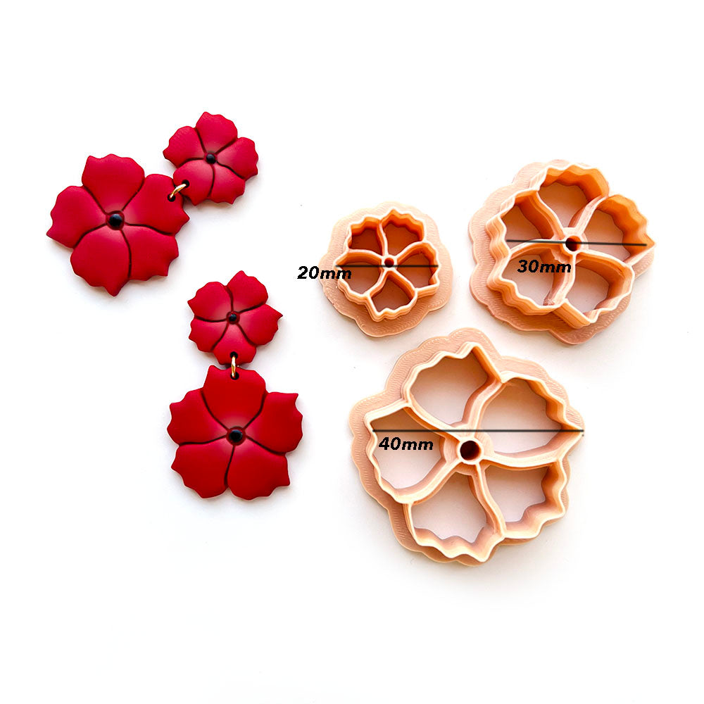 Peach Blossom | Polymer Clay Cutter