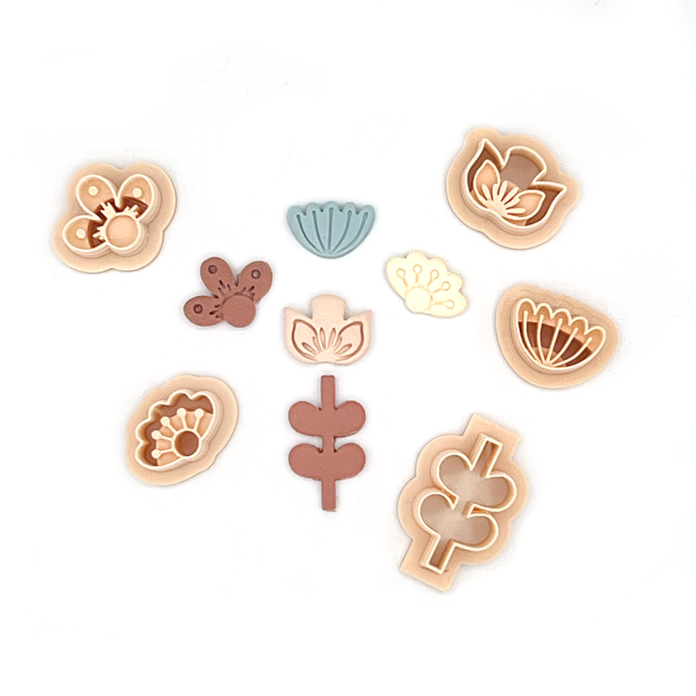 Scandinavian Flowers | Polymer clay cutter