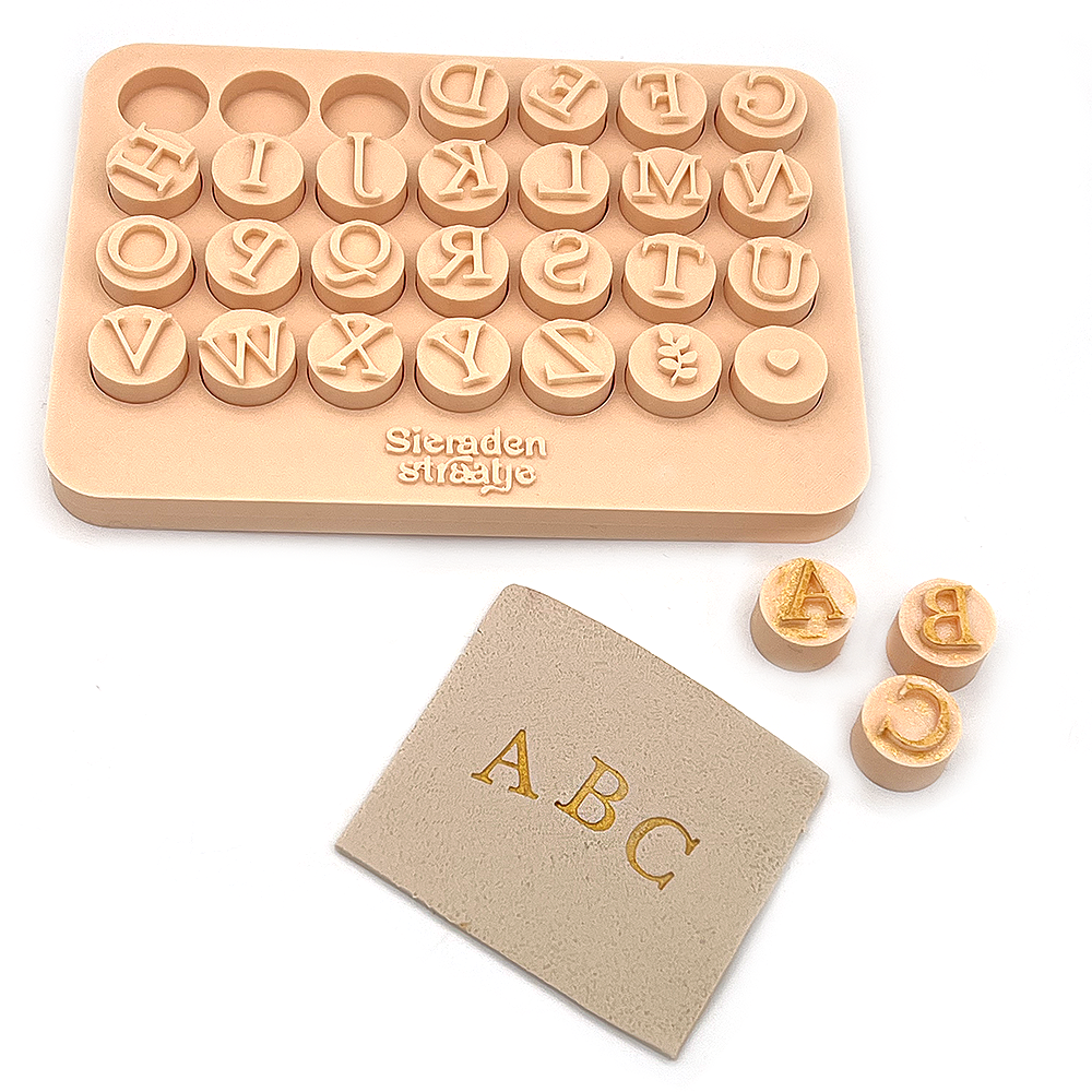 Alphabet Libre Baskerville size 10 | Capital Letters | Polymer Clay | Stamps