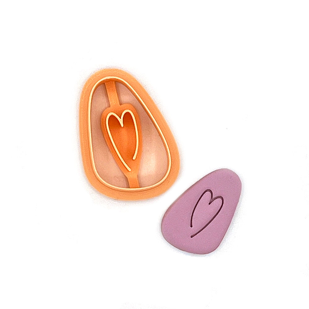 Love Pebble | Polymer Clay Cutter | Polymer clay cutter 