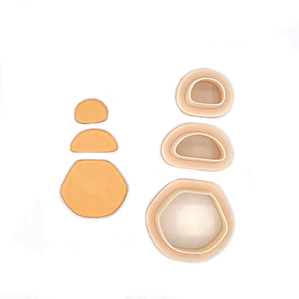 Madelon Organic Set | Polymer clay cutter