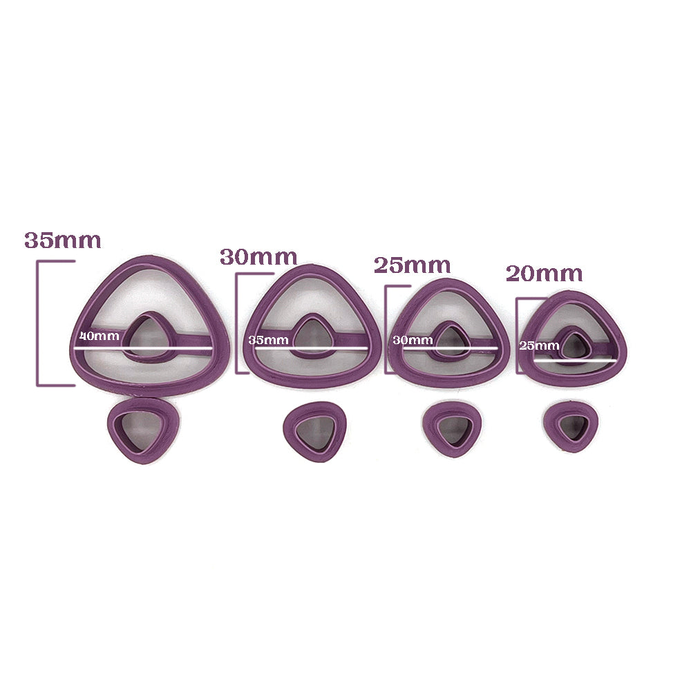 Organic Set Maggie | Polymer Clay Cutter | Polymer clay cutter