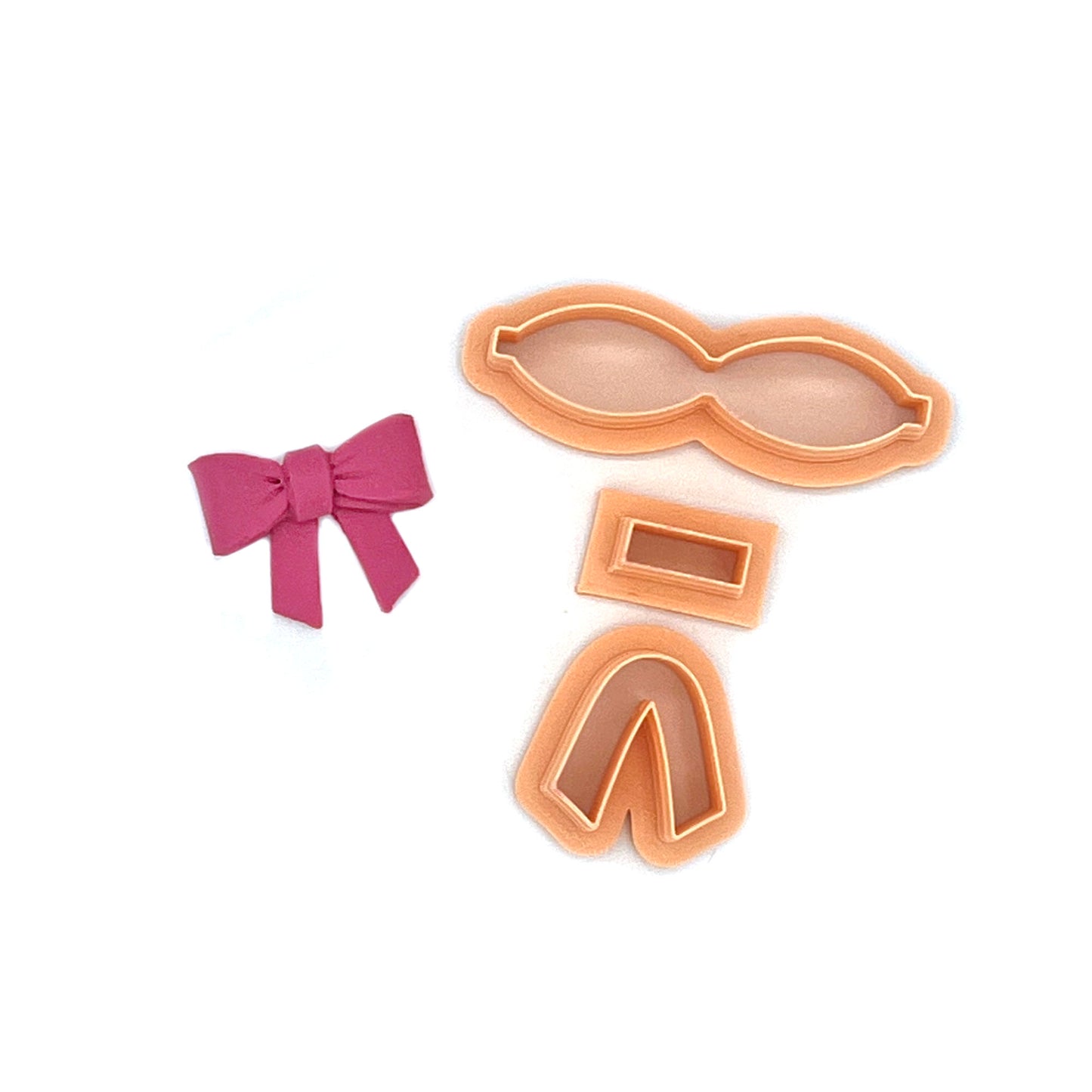 Make a Bow Cutter set (3 cutters) | Polymer Clay Cutter | Polymer clay cutter