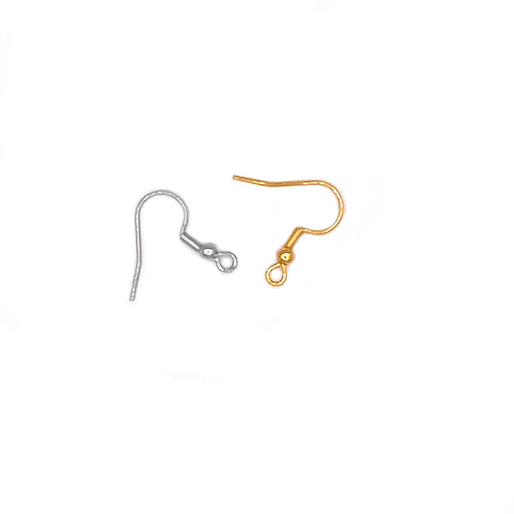 10 stainless steel earring hooks (gold or silver)