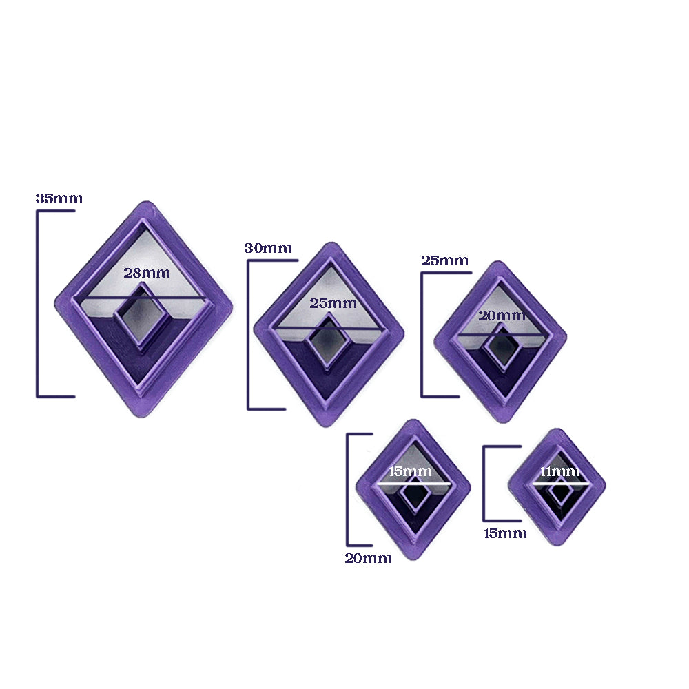 Open Diamond | Polymer Clay Cutter | Polymer clay cutter