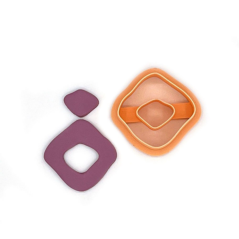 Organic Square Donut | Polymer Clay Cutter | Polymer clay cutter